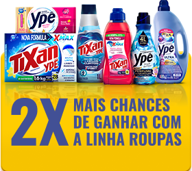 2x mais chances de ganhar com a linha roupas